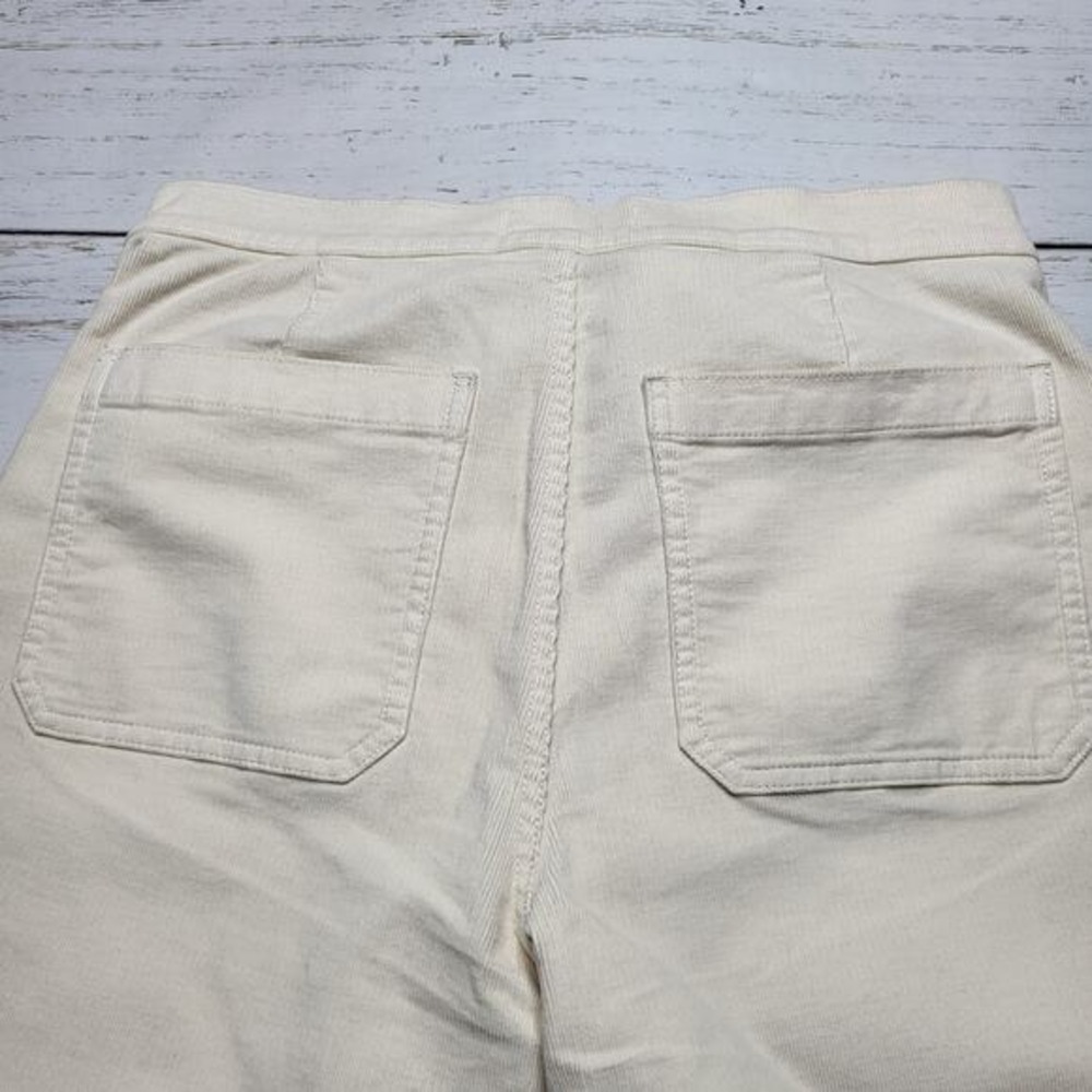 Madewell Wide Leg Corduroy Pant Vintage Ivory Winter White Stretch Minimalist 30 - Picture 6 of 12